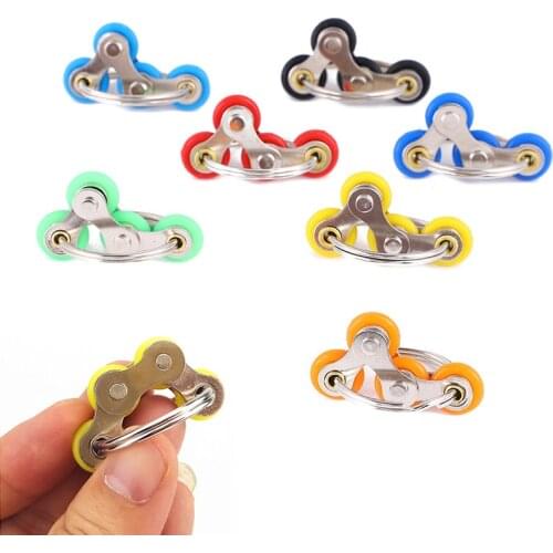 2021 Metal Relief Chain Fidget Toy For Autism Antistress Toys Set Anti Stress Adhd Spinner Key Ring Puzzle Sensory Toys