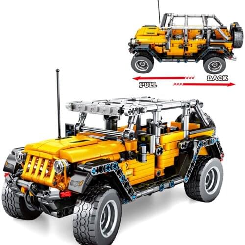 Creator City Jeeped Wranglered Rubicon Off-road Vehicles Car Building Blocks Kit Bricks Classic Model Kid Toys For Children Gift