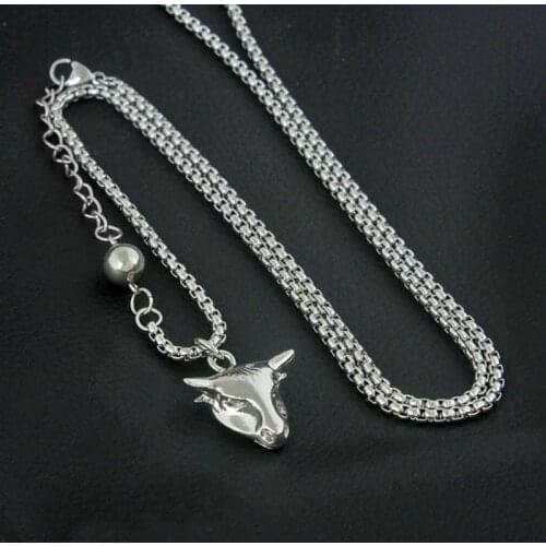 Punk Animal Bull Head Pendant Necklace For Men Male Gifts
