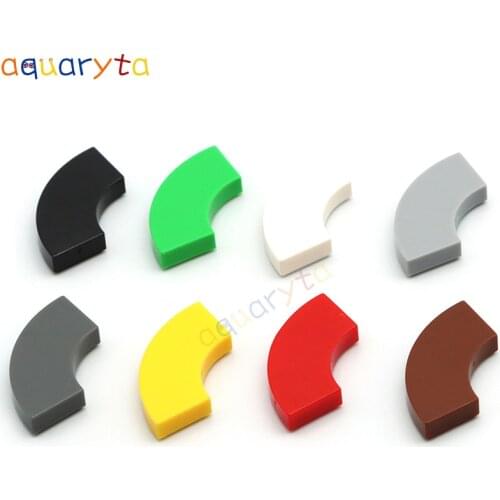 AQUARYTA 40pcs Building Blocks DIY Plastic Plates 2x2 Curved light panel Compatible with 27925 Educational Toys for Children