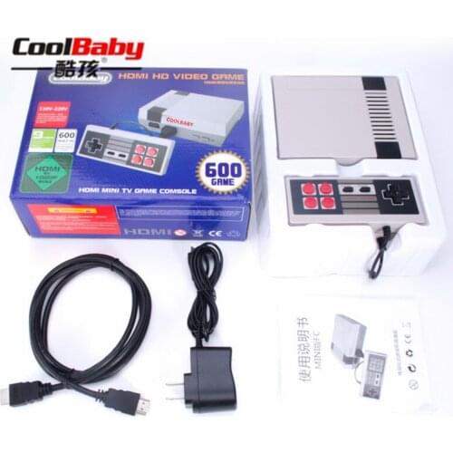 Retro Family HDMI Mini TV Game Console HD Video Classic Handheld Game Players Built-in 600 Games HD Dual Gamepad Controls