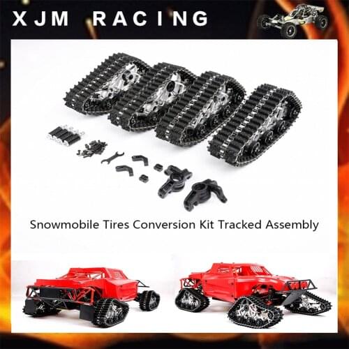 Snowmobile Tyre Conversion Caterpillar Band Kit for 1/5 Losi 5ive-T Rofun Rovan LT Km X2 Truck Rc Car Parts