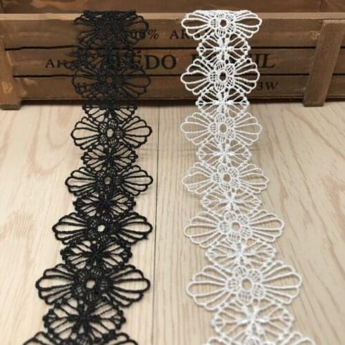 Wide 4.1-11cm Lace Ribbon DIY Sew Apparel Accessories Handmade Trims Wedding birthday party Scrapbook necklace Decoration Wh