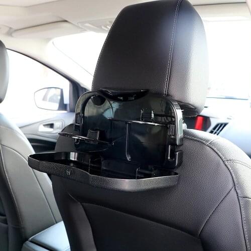 LEEPEE Car Folding Table Auto Drink Food Cup Tray Car Cup Holder Car Back Seat Table Beverage Holder Stand Desk Car-styling