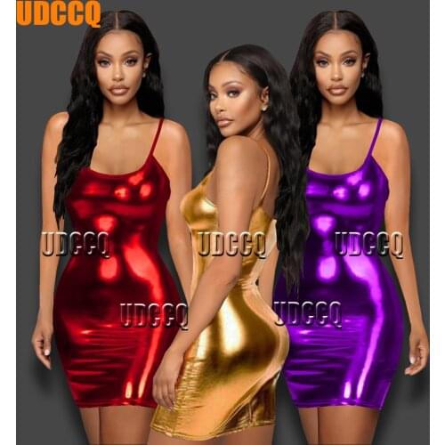 Sexy glisten Metallic PVC FAUX LEATHER Underwear Babydoll Lingerie underwear DRESS Stripper Party nightclub Skirt 8984