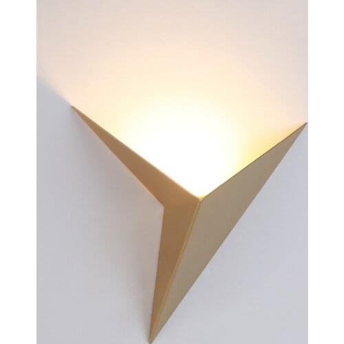 Modern Led Wall Lamp Nordic Indoor Minimalist Sconce Lighting Fixture Living Bedroom Bedside Restaurant Dining Decor Gold Lights