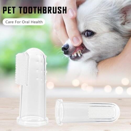 Super Soft Pet Finger Toothbrush Plush Dog Plus Bad Breath Care Tartar Tools Dog Cat Cleaning Supplies