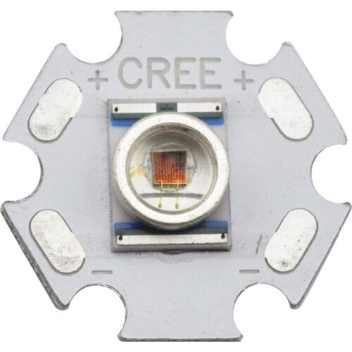 5PCS Cree XLamp XRE XR-E Q5 Red 620-630NM 1W 3W LED Light Emitter Bulb mounted on 16mm Or 20mm PCB