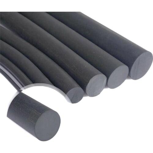 1-50Meter Diameter 2-22mm Cylinder NBR Nitrile Rubber Sealing Strip Black Solid Round O-Bar Seal Oil Resistance