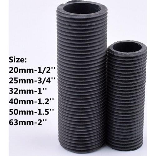 1/2"To 2" 50mm UPVC length male thread pipe Water Pipe Quick Equal Connector Aquarium Drainage fish tank Water Supply Pipe