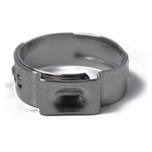 10 Pieces Single Ear Stainless Steel Hose Clamps Coolant Gas 11.5-14mm