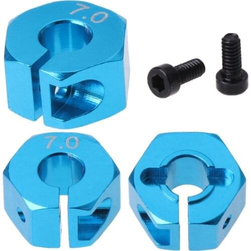 1:10 RC Car Tire Parts Alloy 7.0 Wheel Hex 12mm Drive 4P HSP HPI Tamiya Car Set