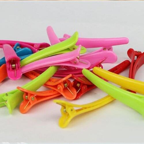 1Pc Women Girls Sweet Jelly Candy Color Single Prong Hair Clip Semi Transparent Hairdressing Salon Non-Slip Hair Bows Alligator