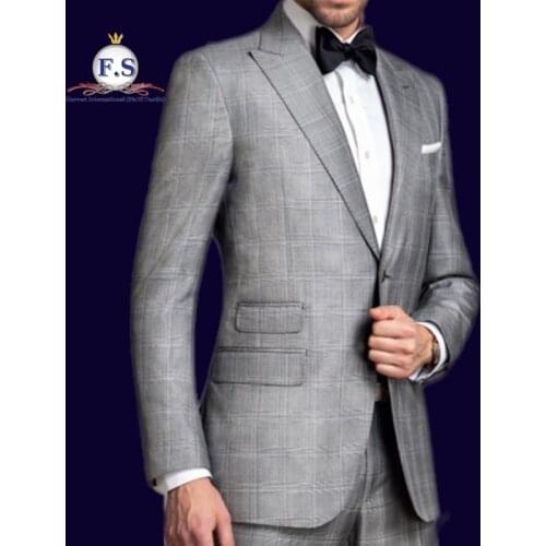 Made to measure super 130s pure wool solid 2pc formal occassion mens suits half canvassed
