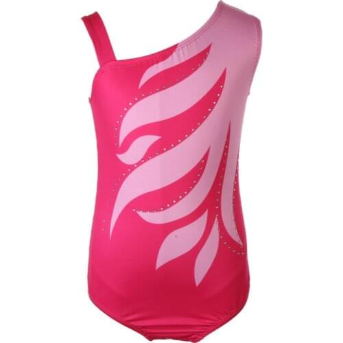 2021 Sleeveless Shoulder Diamond Bright Spotted Body Suit Ballet Gymnastics Dance Practice Clothes European and American style