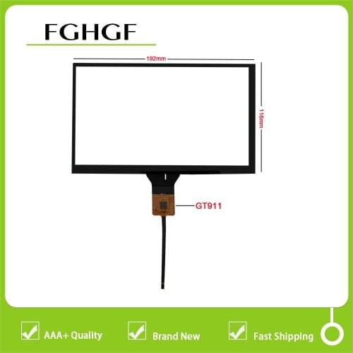 8inch 192*116 GT911 Touch Screen Panel Digitizer Glass Sensor Replacement For Car GPS Navigation