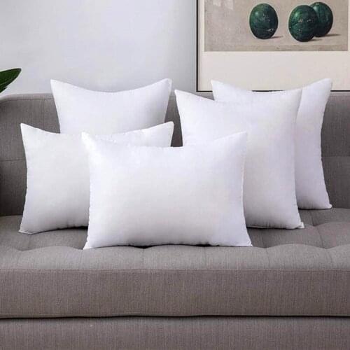 9 Sizes Solid White Cushion Core Soft PP Cotton Filler Pillow Core Home Decor Sofa Chair Bed Back Cushion Filling