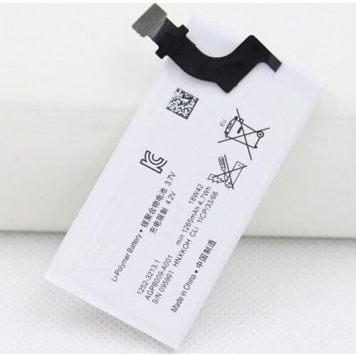 20pcs/lot 1265mAh Mobile Phone Battery For Sony Xperia P LT22 LT22I Batteries AGPB009-A001 battery