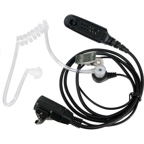 Acoustic Covert Air Tube Earpiece Earphone For Motorola Mic Headset PTT GP328 GP338 GP340 GP640 HT750 HT1250 HT1550 ham radio