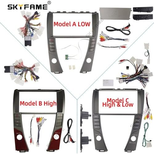 SKYFAME Car Frame Cable Canbus For Lexus ES ES240 ES350 ES330 2006-2012 Big Screen Android Dash Panel Frame Fascia