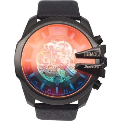 Brand Classic Mens Automatic Mechanical Watches Tourbillon Clock Leather Waterproof Business Watch Dz Style Relogio Masculino