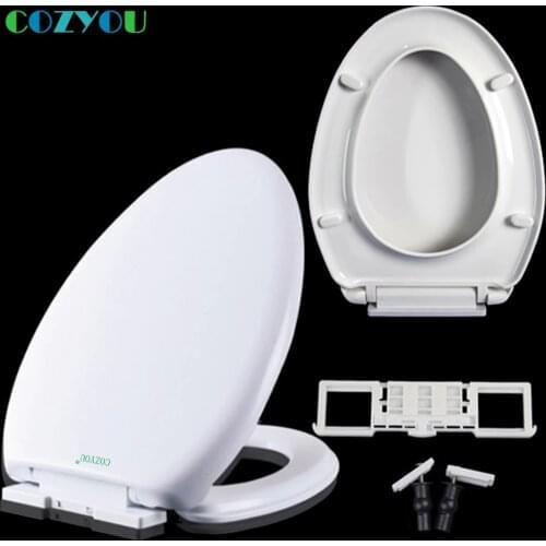 COZYOU Toilet seat PP V shape soft Close Quick Release Easy clean Length 453mm to 478mm Width 360mm to 370mm GBP17328PV