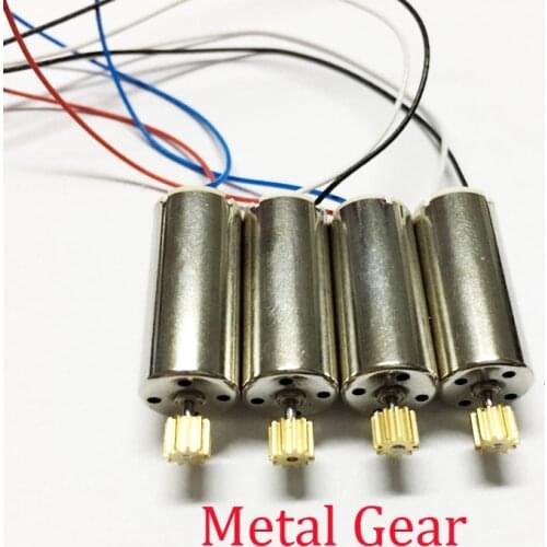 4pcs/ set Motor Engine with Metal Gear Set for Hubsan H507A X4 Star Pro RC Quadcopter Spare Parts Accessories