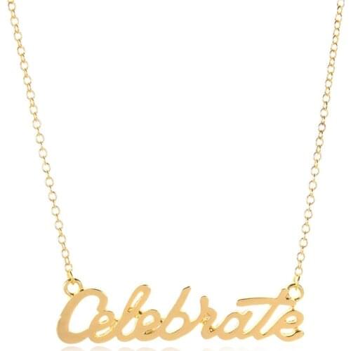 Europe/US fashion celebrate Letter pendant lovely English word necklace gift for mom/girlfriend party jewelry