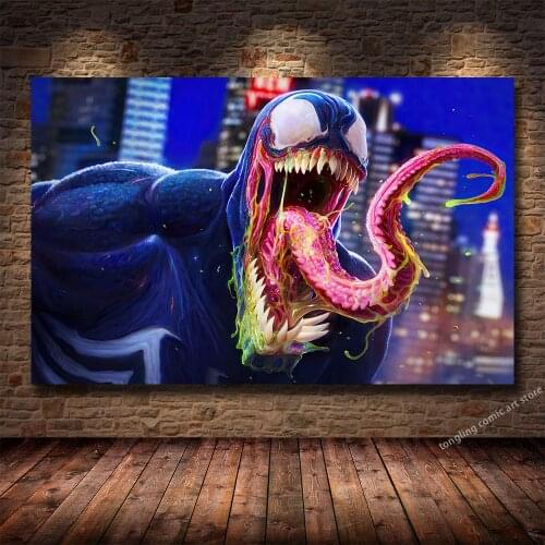 Movie Venom Posters And Prints Superhero Poster Wall Art Canvas Painting Pictures For Living Room Bedroom Decoration