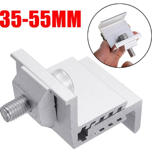 Solar Panel Photovoltaic Mounting Bracket Stand Accessories Adjustable Clamp Accessories Parts 35-55mm