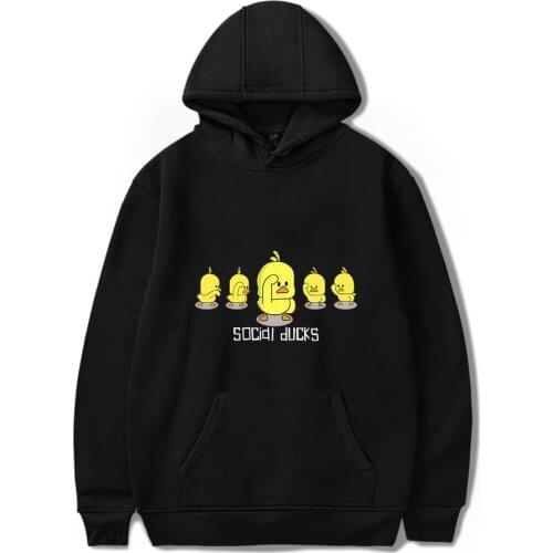 Hot New Popular Duck Hoodies Cute Rubber Duck Print Hoodies Boy Girl Autumn Sweatshirts Women Men Casual Funny Hoodies Clothes