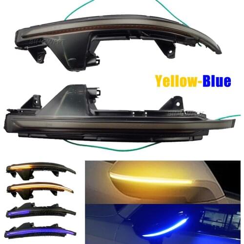 2pcs For Audi A7 S7 RS7 4G8 2010 - 2017 Flowing Water Blinker Flashing Light Dynamic Turn Signal Light Side Mirror Light LED