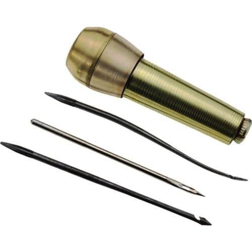 Canvas Leather Sewing Shoes Repair Tool Sets Awl Hand Stitching Taper Leathercraft Needle Tool Kit Leather Craft Sewing Supplies