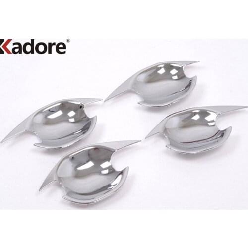For Mitsubishi Outlander 2013 2014 2015 2016 exterior accessories Chrome ABS Door Handle Bowl cup Cover trim Fit