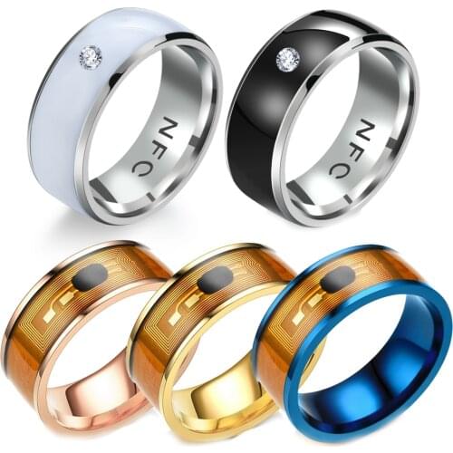NEW Fashion NFC Finger Ring Smart Wearable Connect Android Phone Equipment Multifunctional Waterproof Intelligent Technology