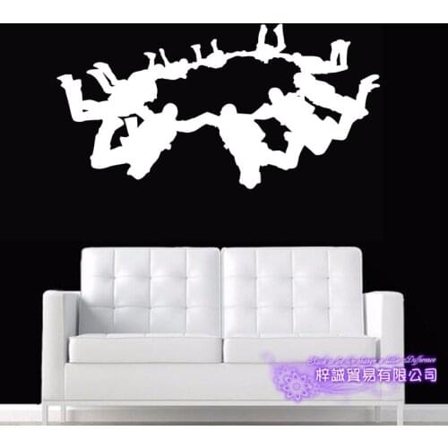 Skydive Parachute Sticker Extreme Sports Posters Vinyl Wall Decals Parede Home Decoration Decor Mural Air Flight Car Decal