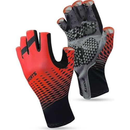 LOOGDEEL Cycling Gloves Outdoor Protect MTB Bike Gloves Washable Breathable Polyester Spandex Half Finger Racing Bicycle Gloves