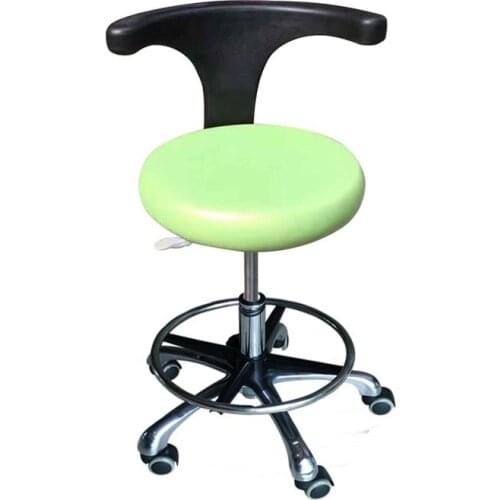 Assistant Dental Dector Chair Dentist Chair Surgical Nurses Doctor Stool with 360 Degree Rotation With Armrest PU Leather