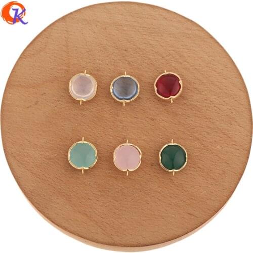 Cordial Design 30Pcs 11*15MM Jewelry Accessories/Earrings Connectors/Genuine Gold Plating/DIY Making/Hand Made/Jewelry Findings