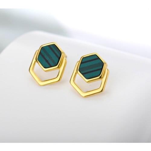 Cute Hoop Earrings For Women Charm Square Geometric Elegant Stripe Earring Accessories Jewelry Gift Brincos Bijoux Femme