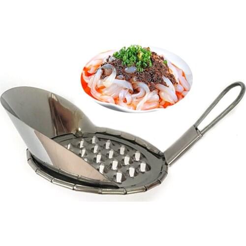 Jelly scraping scraper roton macroporous stainless steel household jelly scratch knife tool jelly bean cold noodle