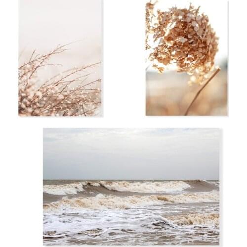 Dry Hydrangea Plant Poster Print Canvas Painting Art Picture Canvas Living Room Bedroom Home Decoration