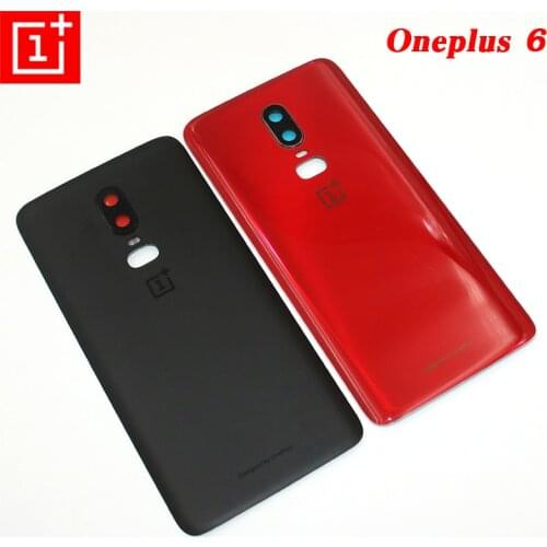 Oneplus 6 Battery Back Cover Rear Door Housing Back Case Phone Replacement For One Plus 1+ 6 Six With Camera Lens Adhesive &Logo