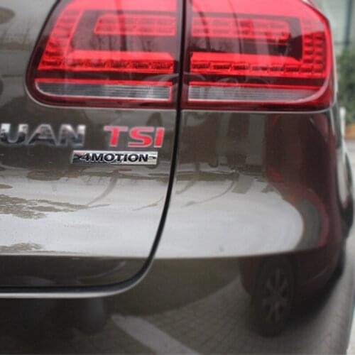 1Pcs 3D Metal 4 MOTION Car Side Fender Rear Trunk Emblem Badge Sticker Decals for Universal Cars Moto Bike Decorative Accessorie