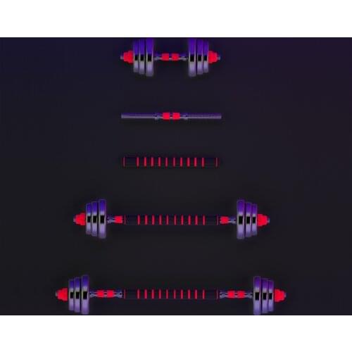 15KG Environmental Dumbbell Adjustable Iron Sand Cement Mixed Weight Mens and Womens Combination Set Fitness Equipment