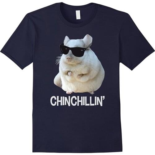 2019 Hot sale Fashion 100% cotton Chinchillin' T-Shirt Funny Chinchilla Lovers Cool Gift Tee shirt