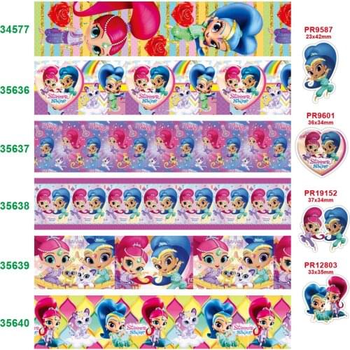 Free shipping 2020 new arrival 50yards cartoon printed grosgrain ribbons34577