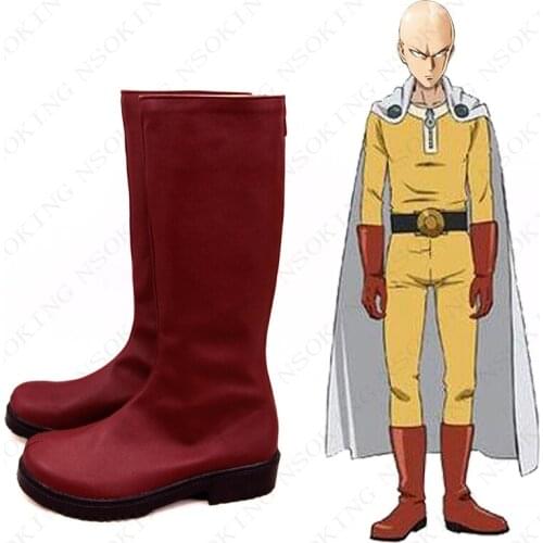 One Punch Man Boots Anime Saitama Cosplay Shoes