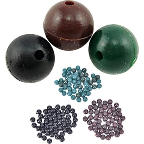 50pcs/pack 8mm Soft Rubber Beads Carp Fishing Bore Beads Chod and Helicopter rigs Beans Fishing Bead Tackle Accessory