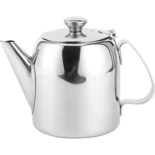 Coffee Pot Teapot Stainless Steel Kettle Cold Water Jug Short Spout for Hotel Restaurant Teapots Home Cooker Tools